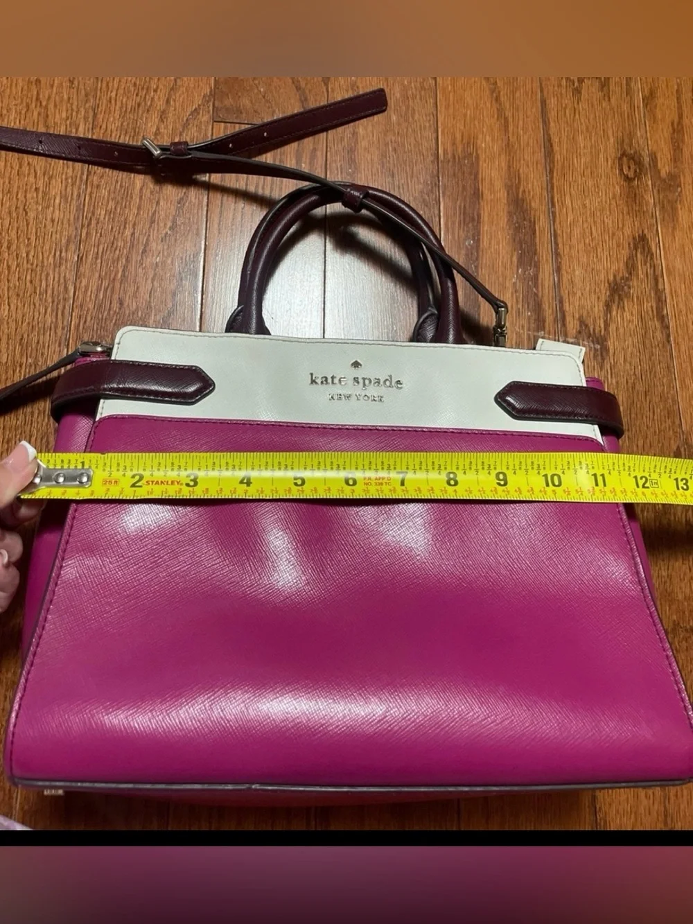 The Kate Spade New York Staci Satchel Colorblock Small Pink Crossbody